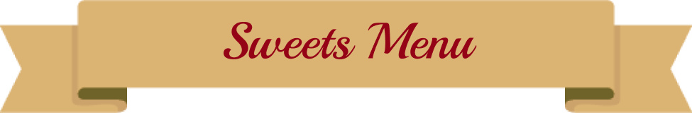 sweets menu